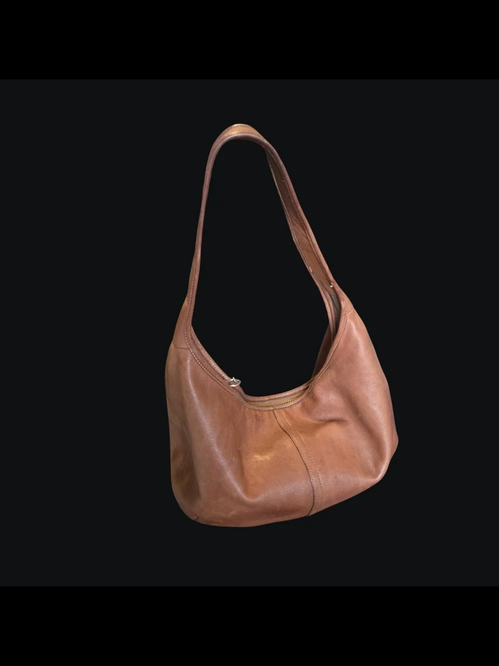 Y2k Coach Brown Leather Hobo Shoulder Bag - Women 9227